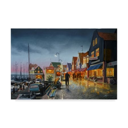 D. Rusty Rust 'Dutch Street' Canvas Art,12x19